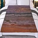 WHYATT Coast Beach Throw Blanket Estetic Seascape Fleece Throw Throw Bedroom Decoration 101,8 x 152,4 cm