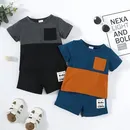 1-4 Jahre Kleinkind Kleidung Baby Boy Freizeit kleidung Set Kurzarm Top Shorts 2 Stück Sommers port