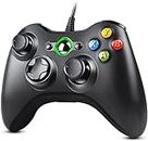 Zexrow Xbox 360 Wired Controller, Game Controller USB Wired PC Joystick Gamepad for Xbox 360, Improved Ergonomic Design Controller for Xbox 360 Slim PC with Windows Vista/7/8/8.1/10
