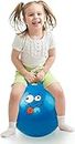 Lucario Jumping Hopping Hippity Rubber Hop Ball for Kids Boys Girls Child Bouncing Ball Handle Ride-On Toy Bouncy for Kids Outdoor Party Games (Blue)
