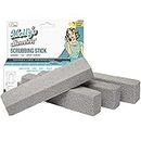 Molly's Marvelous Scrubbing Sticks, Pumice Stones for Tiles, Bathroom and Kitchen, Household Cleaning Tool, 4pk