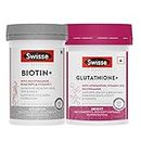 Swisse Skin Beauty Combo - Swisse Glutathione (30 Capsules) + Swisse Biotin+ (30 Tablets)