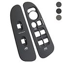 TQPONLY Door Window Switch Bezel,Front Driver and Passenger Side Compatible with 2002-2008 Dodge Ram 1500 2500 3500 Quad Cab,2006-2008 Dodge Ram 1500 2500 3500 Mega Cab Interior Accessories (Gray)