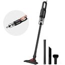 INALSA 2-in-1 Handheld & Stick Vacuum Cleaner for Home & Car|700W Motor with Strong Powerful 14KPA Suction|Hepa Filter|Clean Under Bed, Sofa |Include Carpet/Floor Brush(Ozoy Plus) Black & Grey