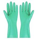 ETSHandPro 12 Inches Long Reusable Nitrile Chemical Resistant Rubber Hand Gloves For Industrial Purpose Janitorial Construction Gardening Home Kitchen Cleaning Gloves/Dish Washing Gloves,Pack of 1