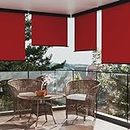 Home & Garden Parasol pour pelouse et jardin - Pour extérieur et balcon - 145 x 250 cm - Rouge