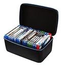 2TUFF Blu-ray Case and Video Game Case - Bluray DVD Case Holder Organizer for up to 22 Blu Ray or 18 Xbox PS3 PS4 Games - Travel Storage Case for Blue Ray DVD and Video Games with Carry Handle
