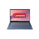 Lenovo Chromebook IdeaPad Slim 3 | 14" Full HD Display | MediaTek Kompanio 520 | 4GB RAM | 128GB SSD | ARM Mali-G52 Grafik | Chrome OS | QWERTZ | blau | 3 Monate Premium Care