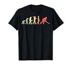 Retro Hockey Evolution Gift For Hockey Players T-Shirt