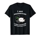 I Are Programmer I Make Computer Coder Gifts Lazy Cat Lover T-Shirt