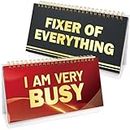 Funny Desk Signs 30 Flip-Over Messages Desktop Novelty Gifts For Colleagues Office Supplies Desk Accessories