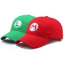 Chic Luigi Super Mario Bros Cosplay Adult Size Hat Caps Baseball Costume Hat HOT