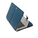 Enthopia Laptop Folio Case Compatible for HP Laptops - Vegan Leather - (HP ZBook Firefly 15.6 inch G8 Workstation, Deep Sea Blue)