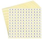 dealzEpic - Alphabet Stickers of The Letter E - Small Round Paper Self-Adhesive Peel and Stick Letter Labels - Set of 15 Sheets