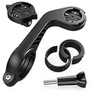 TUSITA Flush Out Front Mount Compatible with Garmin Edge GPS Bike Computer, XOSS G/G+, Quarter-Turn to Friction Flange Mount Adapter Included