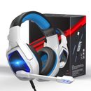 Ajustable computer headphone 7.1 Virtual Gaming Headset with Microphone for PC
