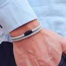 New Minimalist Men Rope Bracelet Double Layer Braclet  Homme Accessories 