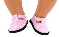 Dolls clothes for 17" Baby Born/18" American Girl/Our Generation T-STRAP SHOES