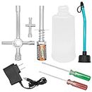 OGRC Nitro Starter Glow Plug Igniter Charger Tools Fuel Bottle Combo for Traxxas Redcat HSP Nitro Powered 1/8 1/10 RC Car