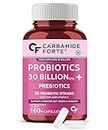 Carbamide Forte Probiotics Supplement 30 Billion for Women & Men - 100 Veg Capsules