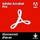 Adobe Acrobat Pro | 1 An | PC/Mac | Téléchargement