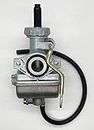 KDSG PZ16 Carburetor with Extended Metal Hand Choke Lever for Kazuma 50cc-110cc 4 stroke ATVs Scooters, Mopeds, Dirt Bikes, and Go Karts