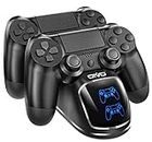 OIVO PS4 Controller Charger, PS4 Controller Charging Station with Upgraded 1.8-Hours Charging Chip, Charging Dock Station Replacement for Playstation 4 Dualshock 4 Controller Charger