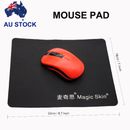 Black Mouse Mat Laptop Computer Office Mouse Pad Mat Anti-slip Rubber Mousepad