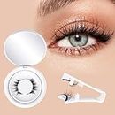 ALICE Magnetic Eyelashes with Applicator, Reusable Natural Manga Magnetic Lashes Kit, No Glue Needed Eyelashes with Magnets, Easy to Wear and Remove for All-Day Comfort
