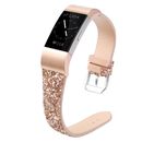 Leather Bling Watch Band Replacement Strap Wristband for Fitbit Charge 2