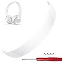 Solo 3 Headband Replacement Solo 2 Arch Band as Same as the OEM Accessories Parts Compatible with Beats by Dr Dre Solo 3 Wireless/A1796 and Solo 2 Wired/Wireless (B0518/B0534) Headphones (Gloss White)