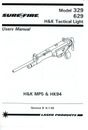SURE FIRE Bedienungsanleitung H&K TACTICAL LIGHT Mod. 329 / 629 Manual MP5 HK94