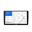 JXL 9 Inch Car Android Double Din Player 2GB/32GB Capacitive Touch Screen Quad Core Proceessor 1080P HD Screen, Latest Android Version 10.1 BT 5.0, Wi-Fi, GPS, USB 2.0, Navigation 2GB/32GB