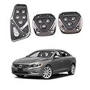 Oshotto 3 Pcs Non-Slip Manual CS-375 Car Pedals kit Pad Covers Set Compatible with Volvo S-60 (Black)