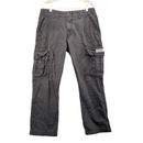 Pantalones de carga relajados pierna recta para hombre UNIONBAY negros 32x30 frente plano algodón