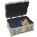 falado Antique Emboss Alloy Metal Jewelry Music Box Wind Up and Golden Movement Music Box for Christmas/Birthday/Valentine's Day/Mother's Day (You are My Sunshine.)