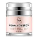 ROSVANEE Retinol Moisturizer Anti Aging Cream for Face, Neck and Eye with 2.5% Retinol, Hyaluronic Acid and Vitamins E & B5, Anti Wrinkle Deep Hydration Cream for Men & Women