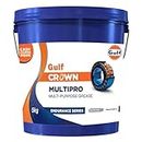 Gulf Crown MultiPro ES [5 Kg] Automotive and Non-Automotive High-Performance, Multi-Purpose Grease