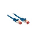 Lindy Cat.6 S/FTP 1m Netzwerkkabel Blau Cat6 S/FTP (S-STP)