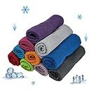 10 Pack Cooling Towel Ice Towel Workout Towel, Soft Breathable Sweat Towel for Sports, Yoga, Gym, Golf, Camping, Running, Fitness, Workout & More Activities