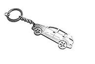 AWA Keychain with Ring for KIA Sportage III Steel Key Pendant Chain Automobile Gift Car Design Accessories Laser Cut Home Key