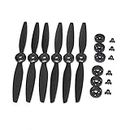 Typhoon H 480 Drone Parts 3 Pairs Blade A B Quick Release Propellers Self-Locking Propeller with Prop Base for YUNEEC 6pcs Black