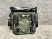 Rtic Portable Soft Cooler Insulated Carry Bag In Green & Blue Color