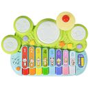 3 in 1 Musical Instruments Electronic Piano Xylophone Drum Set Learning Play