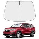 Front Windshield Sun Shade Foldable Sunshade Protector Custom Fit 2016-2021 2022 Honda Pilot EX-L Special Edition Elite Black Edition Touring Accessories 2022 Upgrade