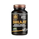 Premium Shilajit Capsules + Ashwagandha KSM-66 | 1200mg - 90 Capsule | Gold from Himalayan High Strength Himalayan Shilajit Resin | High Strength Shilajit Supplement by The Good Guru