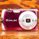 Casio Exilim 10MP Pink Digital Point & Shoot Camera Tested Working W Battery