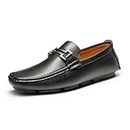 Bruno Marc Men's Loafers Moccasins Shoes,HUGH-01,Black,11 US/10 UK