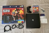 PlayStation 4 Pro Console (1TB, schwarz) Bundle Red Dead Redemption 2