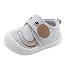 MASOCIO Baby Shoes Boys Infant Toddler Boy First Walking Shoes Trainers 12-18 Months Size 4 UK Child Grey